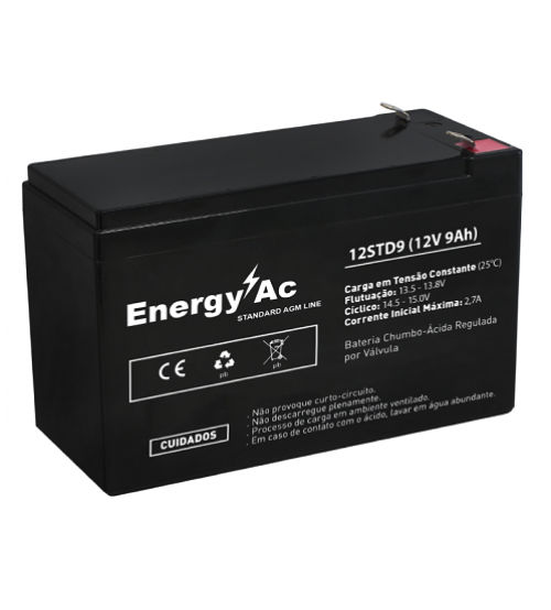 BATERIA - Energy AC - Standard AGM Line (S) - 12V 9Ah - 12STD9S